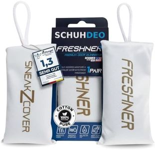 Freshner Schuhdeo gegen Fußgeruch und Schweißfüße | Geruchsentferner und hinterlässt einen frischen Duft | Für Arbeitsschuhe, Sport-Schuhe und Sneaker (Weiß - Cotton Pure)