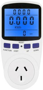 AIMALL Power Meter Energy Consumption Watt Meter Electricity Monitor Equipment 240V with Large LCD Display, Australian Socket, Calculates Cost & Power Efficiency