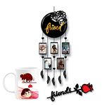 Artle Media Dream Catcher with 5 Photos to Gift Your Friends on Birthday and Friendship Day (Casual, 20x50cm)