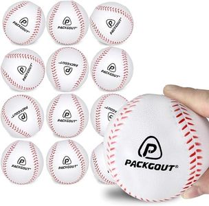 PACKGOUT Soft Baseballs Foam Baseballs for Kids, Practice Training Softball Tballs Balls, Safty Baseballs for Batting Tees, for Foam Ball Gloves Mitts Bats Nets Bags