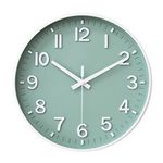 HZDHCLH Wall Clocks Battery Operated,12 inch Silent Non Ticking Modern Wall Clock for Living Room Bedroom Kitchen Office Classroom Decor