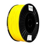 eSUN PLA+ Filament 1.75mm, Enhanced Toughness 3D Printer Filament PLA Plus, Dimensional Accuracy +/- 0.03mm, 3KG Spool (6.6 LBS) 3D Printing Filament for 3D Printers,Yellow
