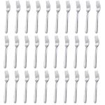 Forks Cutlery,Funnydin 36 Pieces Stainless Steel Fork Set, 7.1 Inch, Cutlery Forks Only, Dishwasher Safe, Dinner Fork, Table Forks, Cake Forks, Dessert Forks for Home Kitchen & Restaurant