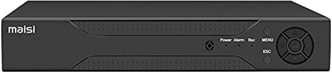 maisi 8 Channel 1080P DVR Recorder for CCTV Security Camera System, Support AHD/CVI/TVI/IP/CVBS/Analog Cameras, Motion Detection, Email Alert, Remote Viewing, USB Backup, NO HDD
