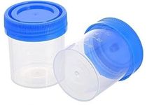 ECNEICS clear & Sure Urine Container For Lab (50ml Plastic Bottle in Pack of 100) Sterilized Urine Sample Collector