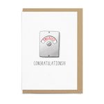 Sketchy Print Co - Funny Engagement Card - Engaged Lock - Engagement Gift For Couple