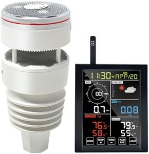 ECOWITT WN1981 Wi-Fi Weather Station Indoor and Outdoor, Includes WN1980 LCD Display Console and WS90 Outdoor Weather Sensor Array,433 MHZ