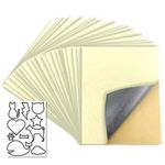 20 Pcs Self Adhesive Velvet Flocking Liner for Jewelry Drawer,Box Lining，Self Adhesive Velvet Liner Flocked Fabric (Beige White)