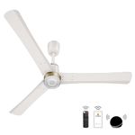 atomberg Renesa Elite Smart 1200mm 5-Star BLDC Fan, Remote Ceiling Fan for Home, Works with Alexa, High Air Delivery, Free Installation, 3-Year Warranty, Newly Launched in 2025 (Pearl White - Smart)