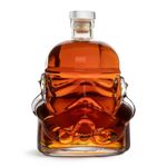 Original Stormtrooper Decanter, Transparent, for Whiskey, Bourbon & Scotch, 750ml, Original Cork Seal - Thumbs Up!