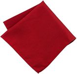 100% Silk Woven Red Pocket Square H