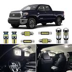 AUTOGINE Super Bright 6000K White LED Interior Light Bulbs Kit Package for 2007-2019 2020 2021 Toyota Tundra + Install Tool