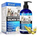 Alaskan Salmon Oil for Dogs & Cats (8.8 oz) - Pure Omega 3 Fish Oil with Omega 6 Fatty Acids, EPA & DHA - Anti-inflammation for Dogs Skin and Coat - Natural Pet Joint, Immune, Brian & Heart Supplement