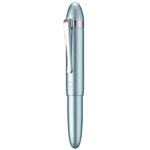 HONG DIAN M1 Fountain Pen Fine Nib, Ice Blue & Submarine Shape Aluminium Short Mini Pocket Travel Pen