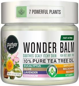 Tea Tree Oil Balm, Extra Strength, Pair Well with Jock Itch Cream, Spray, Athletes Foot, Ringworm Cream for Human, Rash Cream, Fast Acting for Dry, Itchy Skin, Plant Powered Wonder Balm