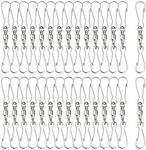 30 Pack Swivel Dual Clips, 2.76" Le