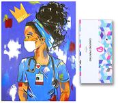 SKRCUI Nurse 5D Diamond Painting Kits for Adults, Paint with Diamonds Arts Doctors African American, Full Drill DIY with Tools Accessories, Diamond Art Kits Perfect for Home Wall Decor 12x16inch