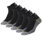 Copper Infused Ankle Socks with Odor Control, Moisture Wicking for Improved Comfort and Health (5 Pairs)