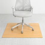 Anji Mountain Bamboo Chairmat and Rug Co, 42-Inch-by-48-Inch, 5mm Thick Roll-Up Bamboo Chairmat, No Lip, Natural