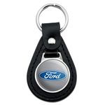 GRAPHICS & MORE Ford Motor Company Black Leather Keychain Collection, Black, One Size