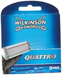 Wilkinson Sword Systems Quattro Men's Razor Blade Refills x 8