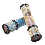 2pcs Classic Magic Kaleidoscope Toy Novelty Games Toy Educational Toys for Kids Children (Random Color)