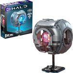 MEGA Halo Model Replica Building Toy, 343 Guilty Spark with 609 Pieces, Lights & Sounds, Build & Display Set for Collectors, Gift Ideas for Adults