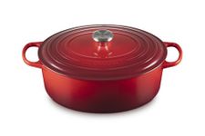 Le Creuset Enameled Cast Iron Signature Oval Dutch Oven, 8 qt., Cerise