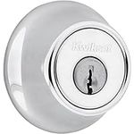 kwikset 660 Deadbolt, Keyed One Side, in Polished Chrome