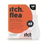 Itch | Flea & Tick Treatment Spot-On Solution for 1kg+ Cats | Kills Fleas, Lice, Ticks, Eggs and Larvae | 3 Pipettes