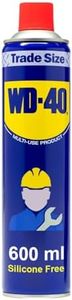WD-40 Multi Use Lubricant Spray 600ml Original Professional Formula, Multipurpose WD40 Spray Lubricant for Maintenance, Rust Protection, and Water Displacement on Gears, Threads, and Hinges