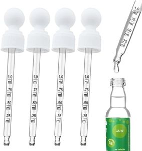 Oxyooh 4 Pack Glass Dropper Pipettes Compatible with SodaStream Bubly Drops Bubbly Drops Sodastream Flavors for Soda Stream Dropper Accessories