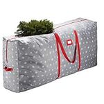 Premium Jumbo Christmas Tree Storage Bag - Snowy Lane Design - Fits Up to 9 FT. Artificial Christmas Trees, Durable Handles, Dual Zipper & Card Slot - 600D Oxford Tear Proof Xmas Bag - 5 Year Warranty