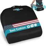 Xtreme Comforts Seat Cushion, Office Chair Cushions - Pack of 1 Padded Foam Cushion w/Handle for Desk, Wheelchair & Car Use - Back Support Pillow for Chair