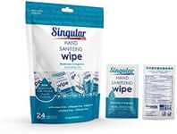 HAND SANITIZING WIPES - Individually Packed Premium Hand Sanitizing Wipes for Travel, Home, Office, School, etc. with Fragrance and Moisturizer - Manufactured in USA (Fresh Citrus 24ct Bag)