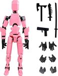 Ketsicart Action Figures Titan 13, 3D Printed Multi-Joint Movable Robot, T13 Lucky Action Figure, Dummy Robot Action 13, Desk Decoration Creative Robots, Nova 13 Mechanical Doll (Pink)