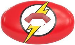 Phenom Elite The Flash Football Mouth Guard – Hexa-Flow™ | Red DC Comics Edition | Impact-Resistant Lip Guard Mouthpiece | Adult & Youth