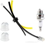 QAZAKY Fuel Gas Tank Grommet kit with Fuel Line Filter Primer Bulb Spark Plug for Echo Blower Tiller Cultivator Pruner String Trimmer Brushcutter PB-265LN PB-265L GT200 GT225 PE200 PE225 PPF225 SRM211