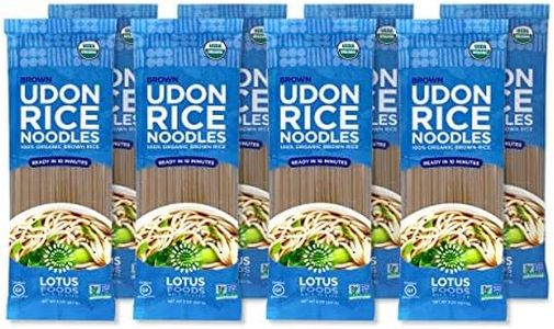 Lotus Foods Organic Brown Udon Rice Noodles, Rice, 8 Count