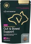 VETRISCIENCE Veterinary Strength Gut & Bowel Support for Dogs & Cats - Pet Digestive Health Supplement - Gut Health Formula - Intestinal Support - Duck Flavor - 60 Count