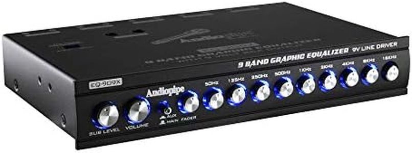 Audiopipe 9 Band Graphic Equalizer with 9 V LINE Driver (EQ-909X)