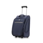 HARISSONS Sleek 38L Overnighter Trolley Bag with Wheel for Travel | Small Cabin Luggage Suitcase for Men & Women (Navy)