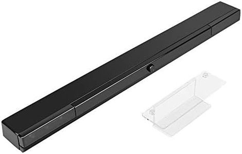 LUCXXI Wii Wireless Sensor Bar, for Wii Sensor Bar Replacement Compatible with Nintendo Wii/Wii U Console with Stable Stand, Black