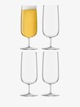 LSA International Borough Pilsner Glass 440 ml Clear | Set of 4 | Dishwasher Safe | BG06