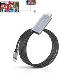 ELUTENG USB C to HDMI Cable Adapter 6.6ft 4K@30Hz Conversion Cable for Nintendo Switch/Switch OLED, Type-C to HDMI Adapter Cable Compatible with Laptop/Smartphone/Projector