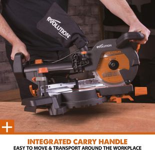 Evolution Sliding Mitre Saw – R210SMS+ Compact, Multi-Material Cutting