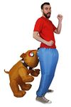 NOVELTY INFLATABLE DOG BITE FANCY DRESS COSTUME