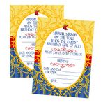 Silly Goose Gifts Princess Themed - Mirror Mirror On The Wall - Party Birthday Party Invitation Invite