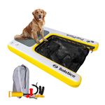 SOLSTICE Inflatable Pup Plank, Dog Water Ramp for Boats and Docks, XL, 200 lb Capacity - Floating Platform for Pets for Lake, River, Beach & Swimming Pool, Includes Pump, Patent-Protected Design