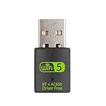 USB WiFi Bluetooth Adapter, 600Mbps